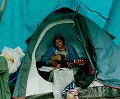 Martha in haar tent